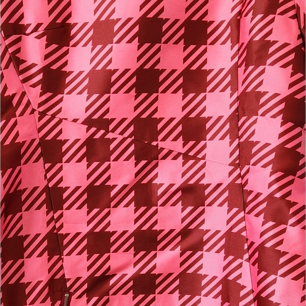 “Bold Houndstooth Zip Mini Dress” - Picture 4 of 6